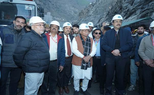 POWER MINISTER Manohar Lal ON A TWO-DAY VISIT TO JAMMU AND KASHMIR TO REVIEW HYDROELECTRIC PROJECTS