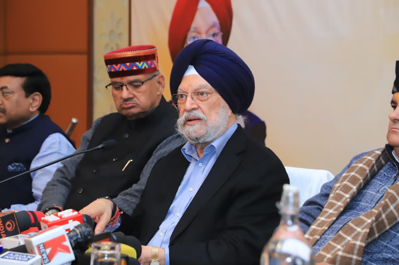 Hardeep Singh Puri, Union Minister for Petroleum and Natural Gas, today addressed the media during a press interaction on Union Budget 2026–27 in Dehradun