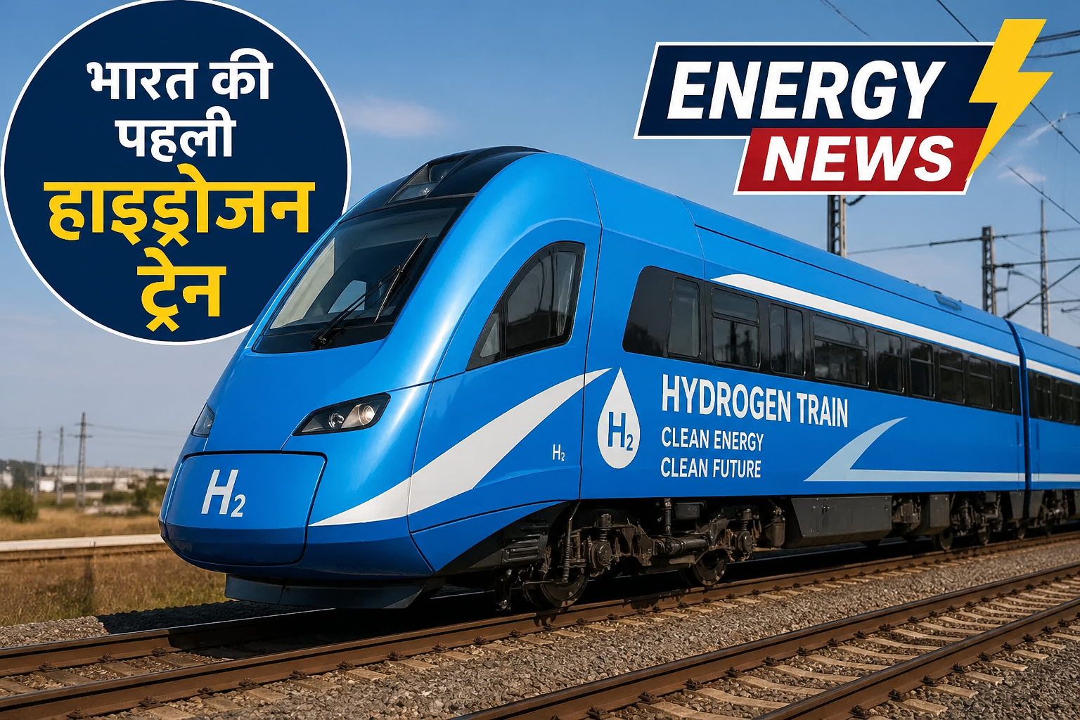 India first hydrogen train trial