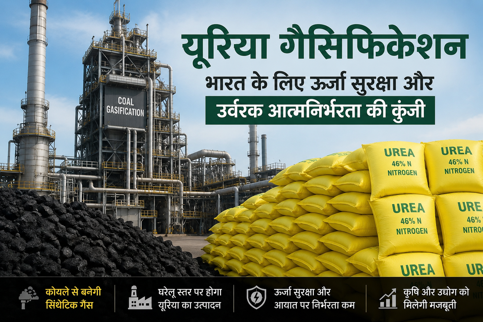 Rising Crude Oil Prices Push Up Urea Costs; Coal Gasification Emerges as a Strategic Solution for India