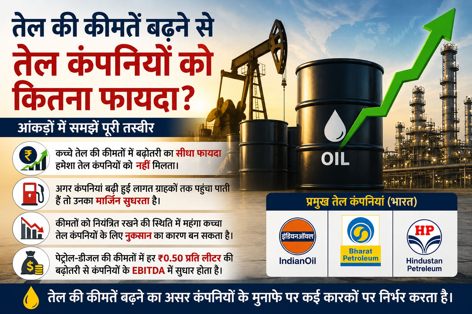 How Rising Oil Prices Impact Oil Companies: Profit Boost or Margin Pressure?