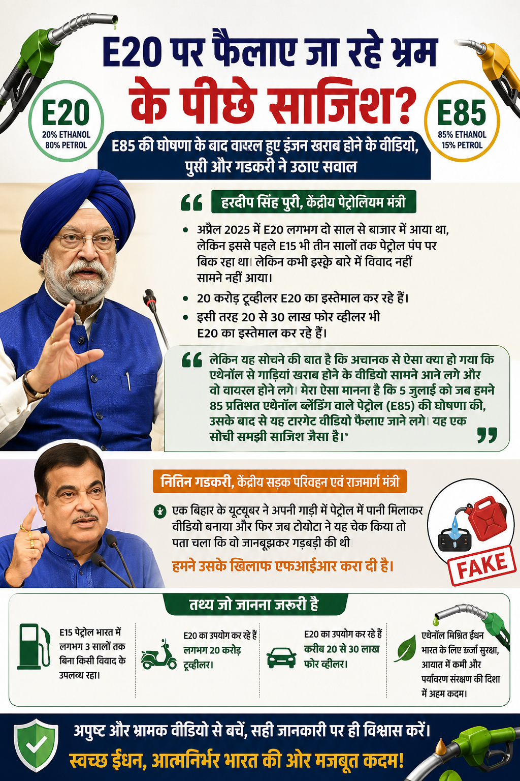 hardeep-singh-puri-e20-fuel-conspiracy-viral-engine-damage-videos