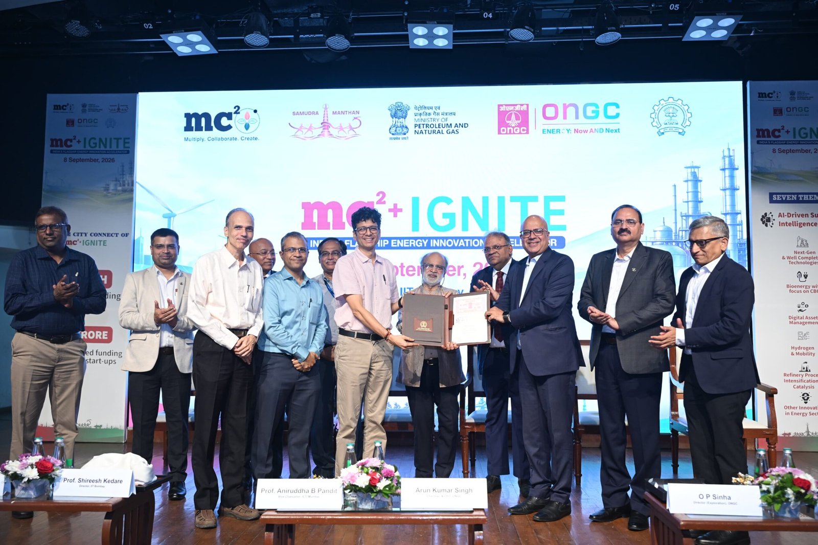 A key milestone on 8 September 2026 was the signing of a tripartite MoU between MC²+ Foundation, @iitbombay and IIT Bombay’s Society for Innovation and Entrepreneurship (SINE).