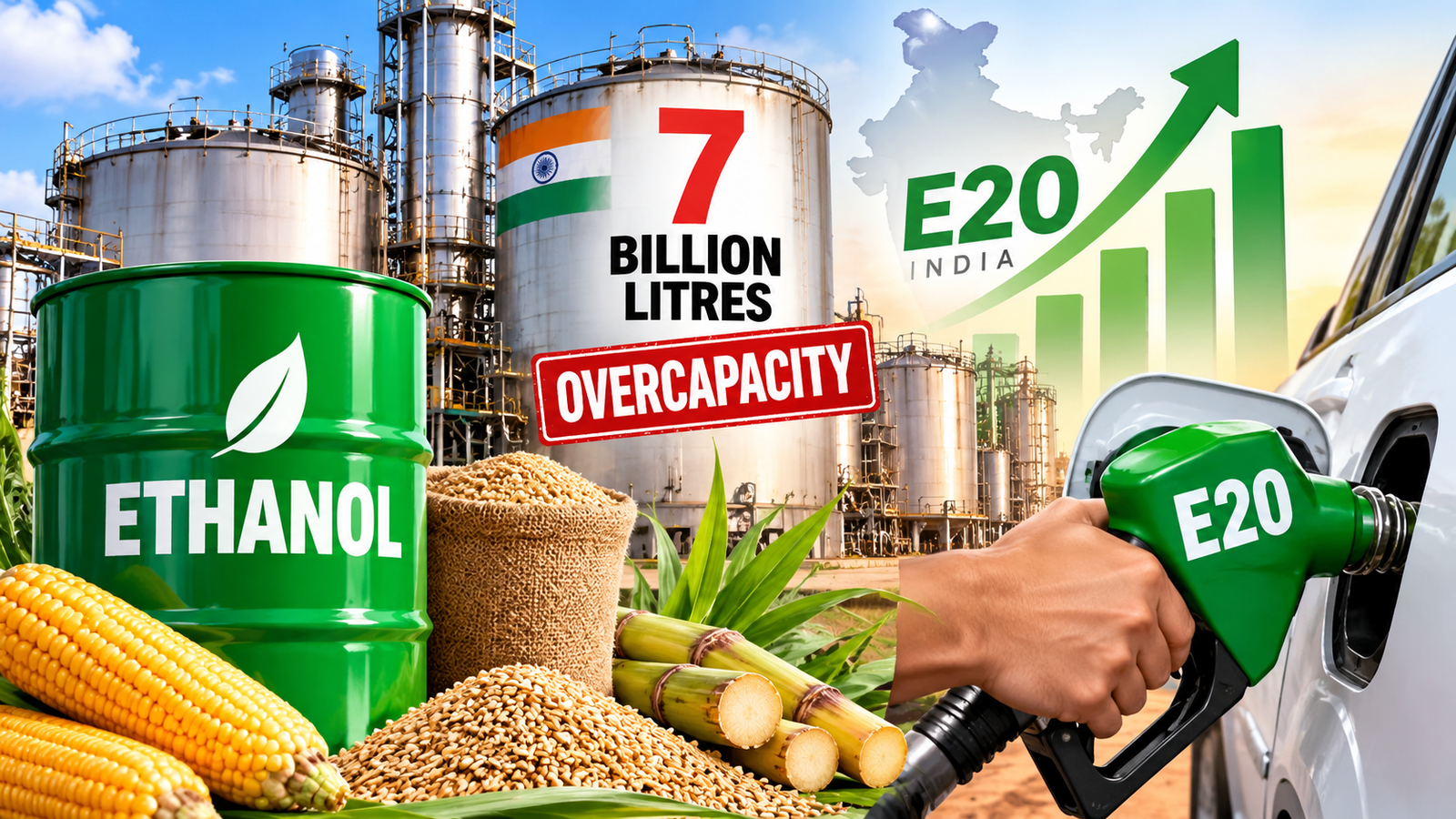 India’s Ethanol Oversupply Challenge: What Happens After E20?